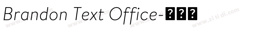 Brandon Text Office字体转换